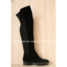 Sexy Flat Women Winter Long Boots with Fashion Elastic